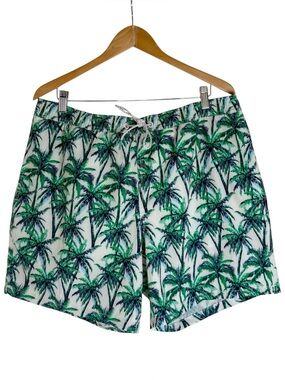 Bonobos 7” Inseam Palm Tree Print Swim Trunks Size XL